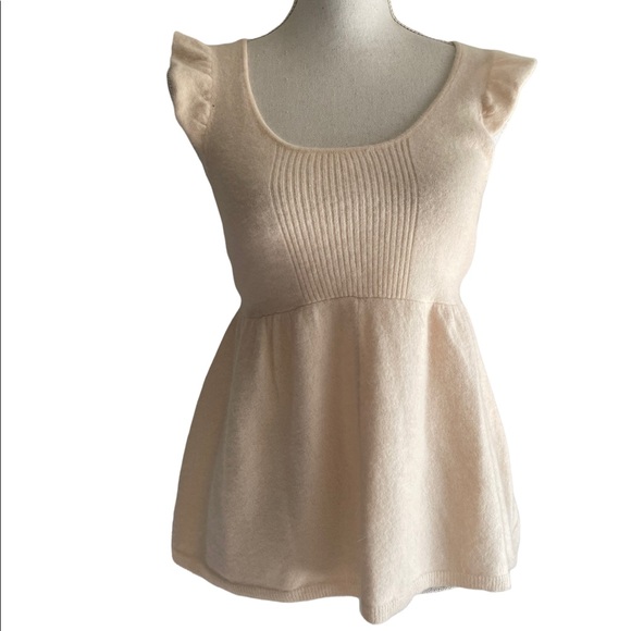 Free People - cream / flutter wool top - Picture 1 of 6